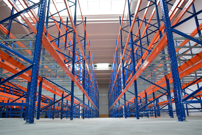 Heavy Duty Warehouse Storage Industrial Shelf Rack Metal Shelving With Steel Deck To Storage