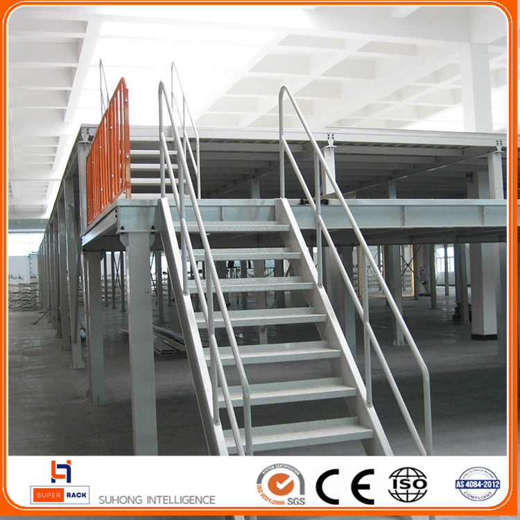 Leading Factory High Load Industrial Warehouse Capacity Multi-Level Steel Structure Platform Grid Steel Mezzanine Floor Mezzanine Rack CE Approved