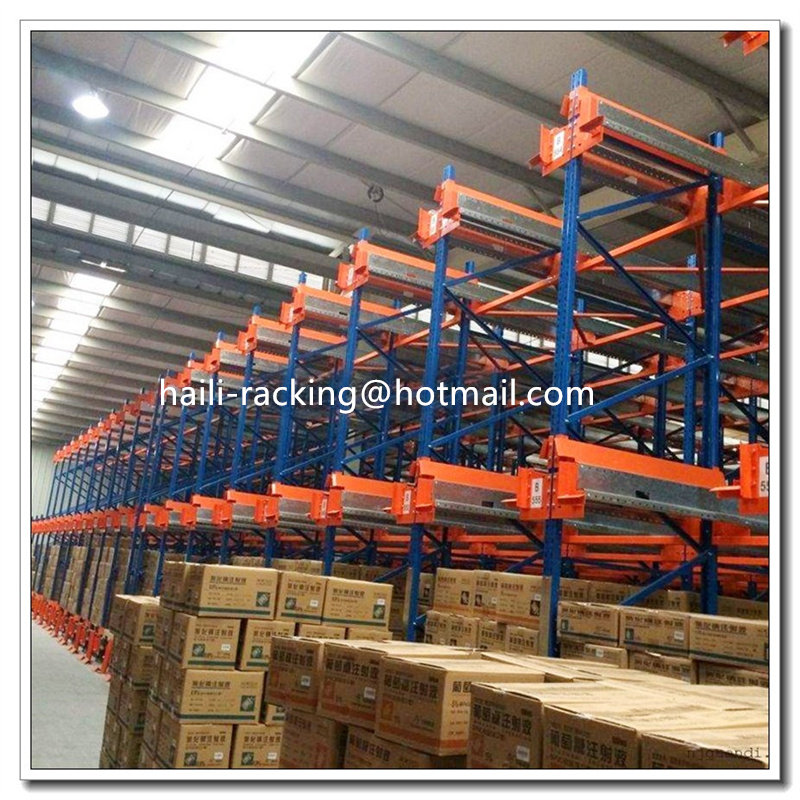 Radio Shuttle Car Racks Moving Movable Pallets Shelving Automatic Racking System