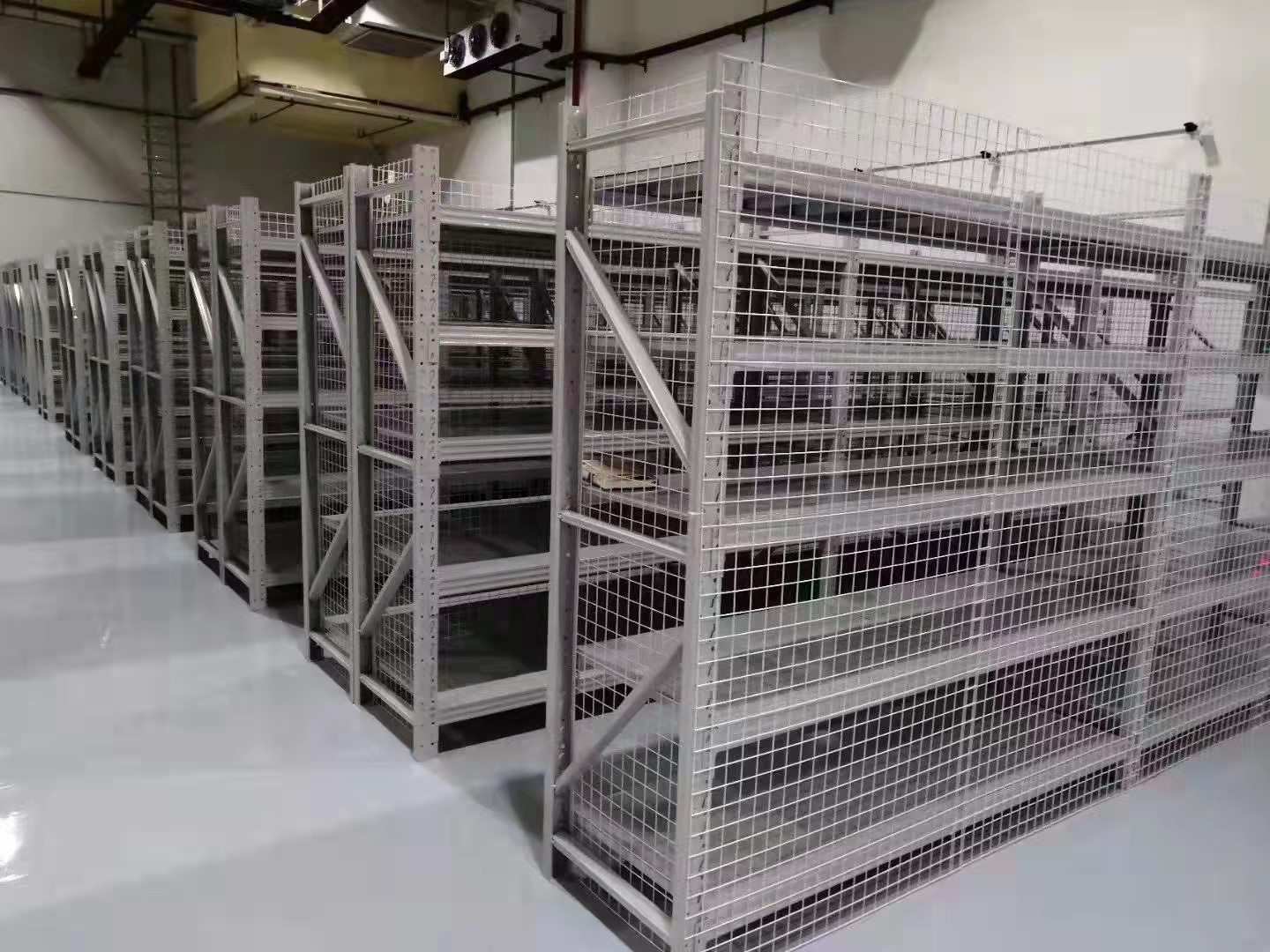 Light Duty 5 Layer Tier Rack Garage Shelving Stainless Steel Welded Wire Mesh Racking System for Warehouse