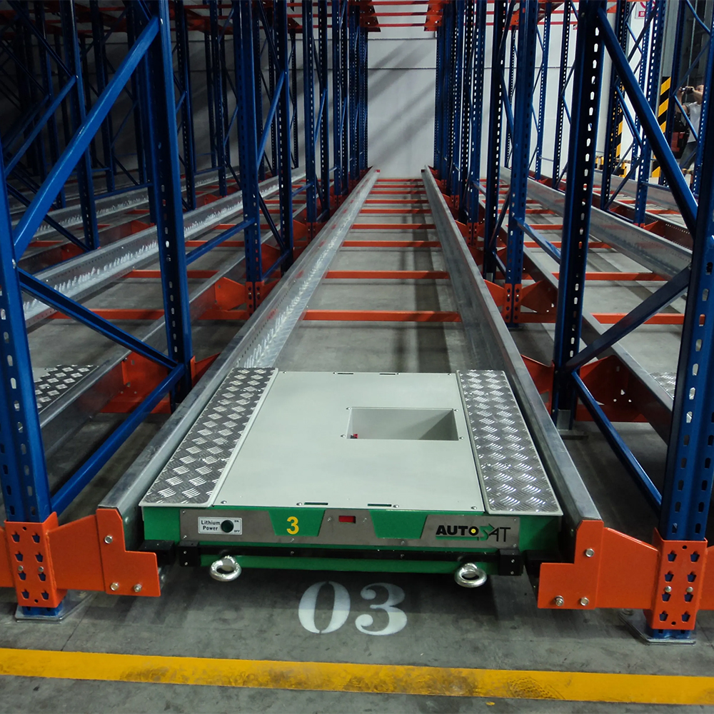 Peterack CE Certified Automatic Warehouse Stacking Racks Shelves Radio Shuttle Racking System Four Way Pallet Radio Shuttle Rack