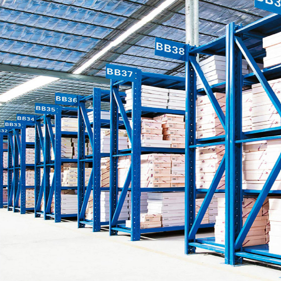 Medium Duty Adjustable Racking Bolted Shelving Wholesale 5 Layer 300-800kg Per Level Cold Rolled Steel For Workshop Storage