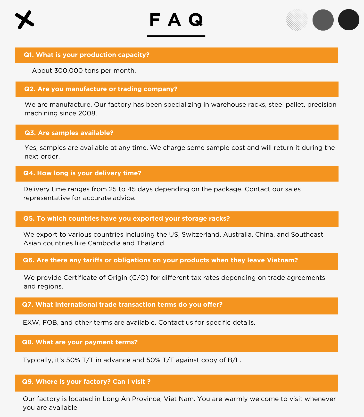 FAQ Overview Title