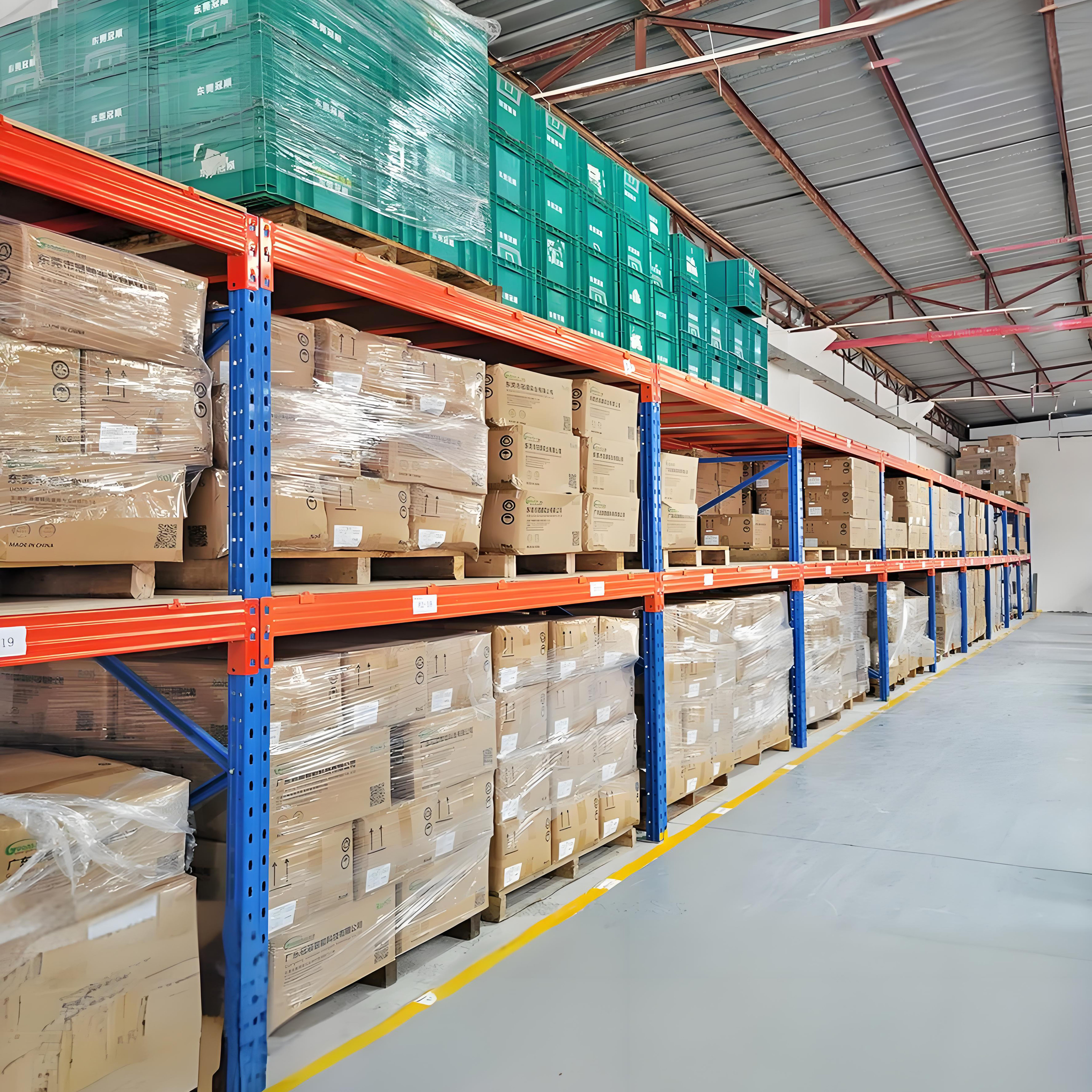 Heavy-Duty Industrial Selective Pallet Rack System Efficient 5-Layer Adjustable Metal Warehouse Racking Bolt Structure Storage