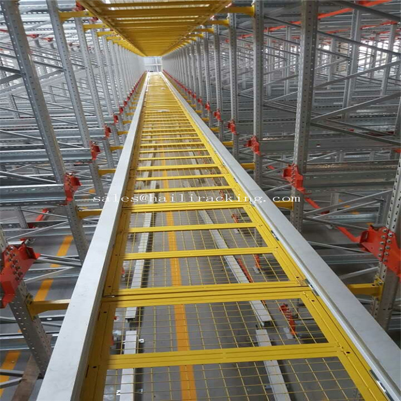 Radio Shuttle Car Racks Moving Movable Pallets Shelving Automatic Racking System