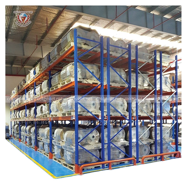 Heavy Duty Pallet Rack Teardrop Double Deep Warehouse Pallet Racking Storage System Made in Vietnam