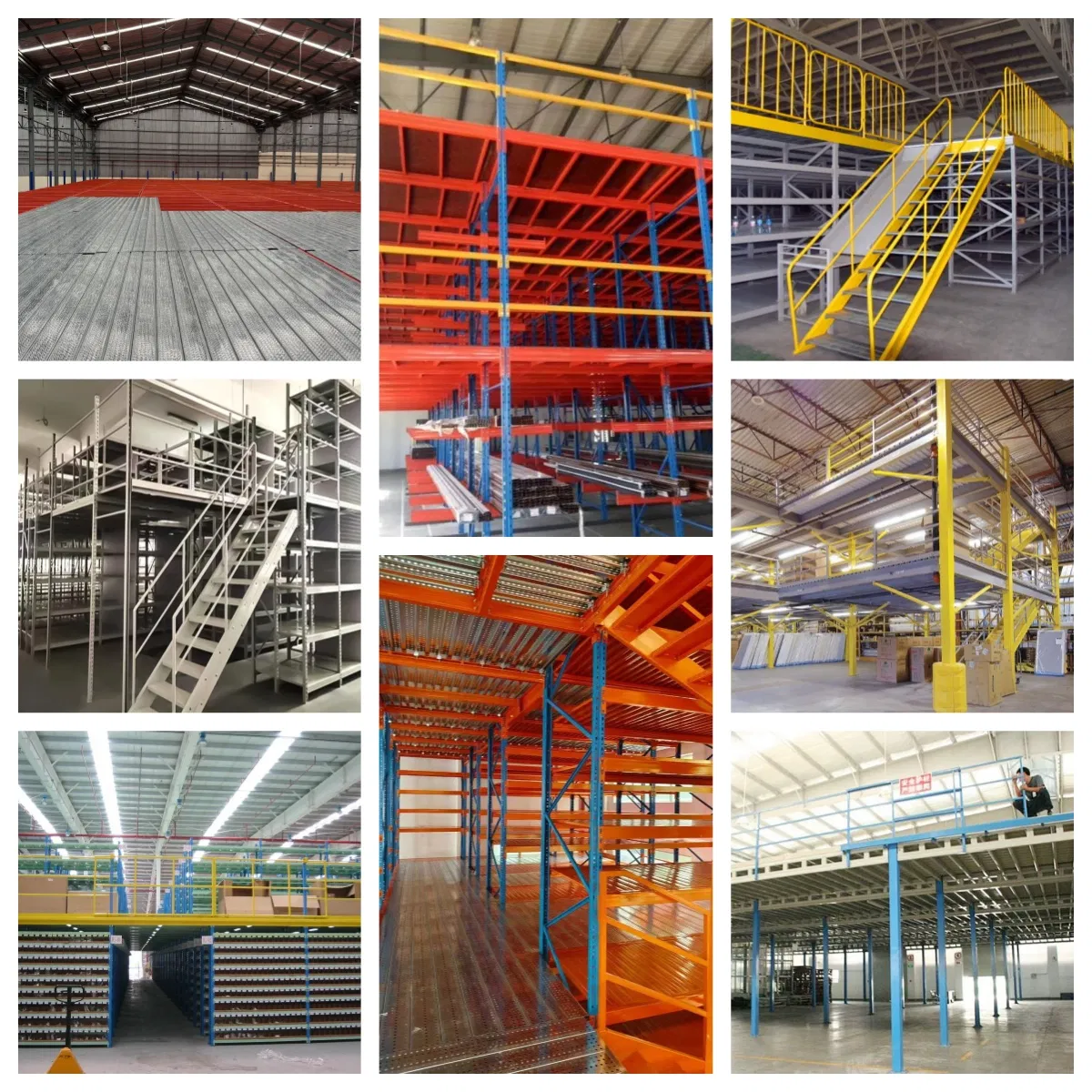 Wholesale Low Price Easy-Assembly Low-Maintenance Stainless Mezzanine Shelves Rack for Warehouse