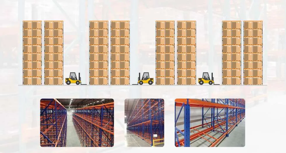 Heavy Duty Pallet Racking Steel Metal Warehouse Storage Teardrop Racks for Industrial Warehouse Storage Rack