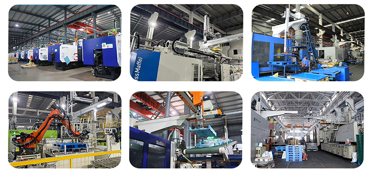 Highly Flexible Automated Mini Load Warehouses Drive in Heavy Duty HDPE Plastic Single Faced Euro Pallet 4-Way Pallet Rack