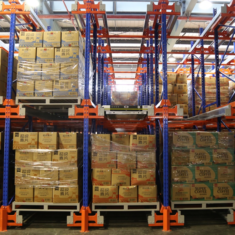 Automatic Radio Shuttle Rack System Heavy Duty Industrial Warehouse Storage Shelf Racking CE Certified