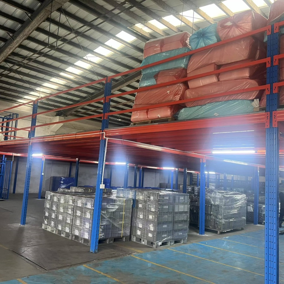 Factory Best High-Efficiency Adjustable Large Warehouse Hoist Lift Attic Mezzanine Floor Rack for Heavy Duty Industrial