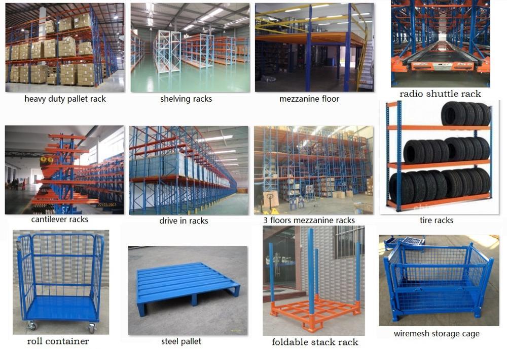 Radio Shuttle Car Racks Moving Movable Pallets Shelving Automatic Racking System