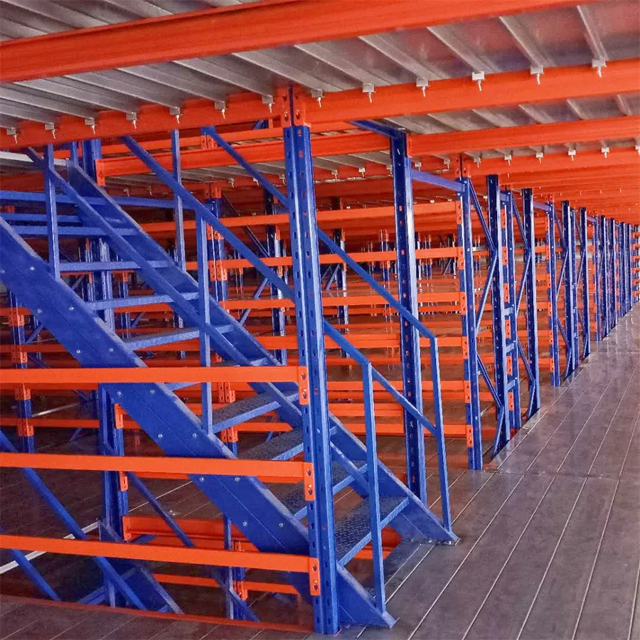 Multi-Level Enhancing Storage Capacity Steel Platform Racking System Galvanized Mezzanine Rack Floor Deck