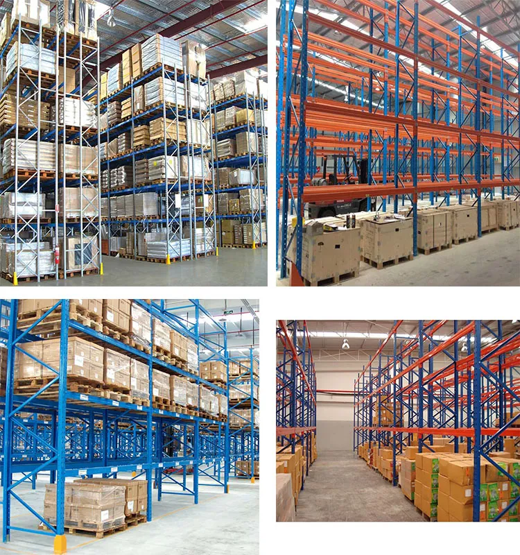Heavy Duty Selective Stacking Galvanized Automated Warehouse Storage Steel Pallet Rack