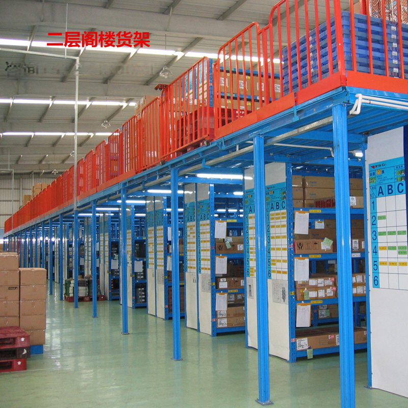 Heavy Duty Steel Structure Powder Coated Multi Level Mezzanine Floor Rack for Industrial Warehouse Space Utilization Application