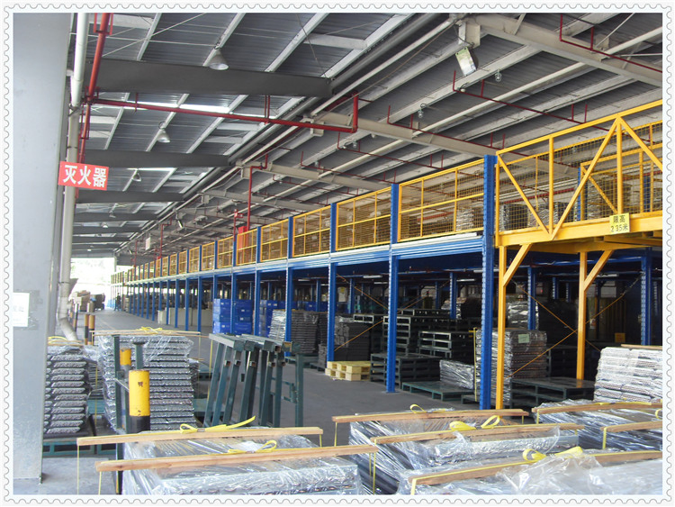 Durable Good Fuction Industrial Storage Rack Supported Q235 Steel Mezzanine Floor System for Warehouse Storage