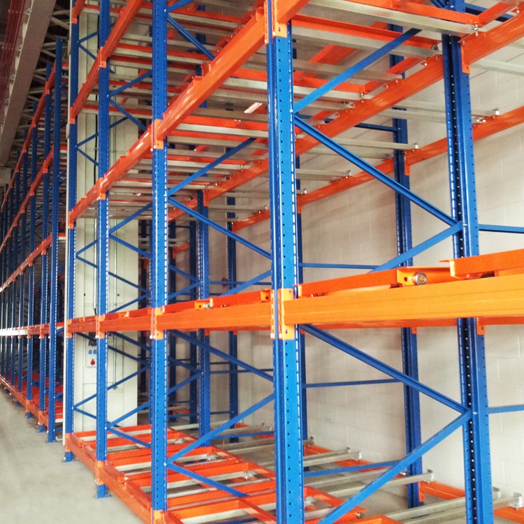 Warehouse Pallet Push Back Rack System, Durable Racking/Metal Shelving /Storage Racking/Warehouse Push Back Storage Racks
