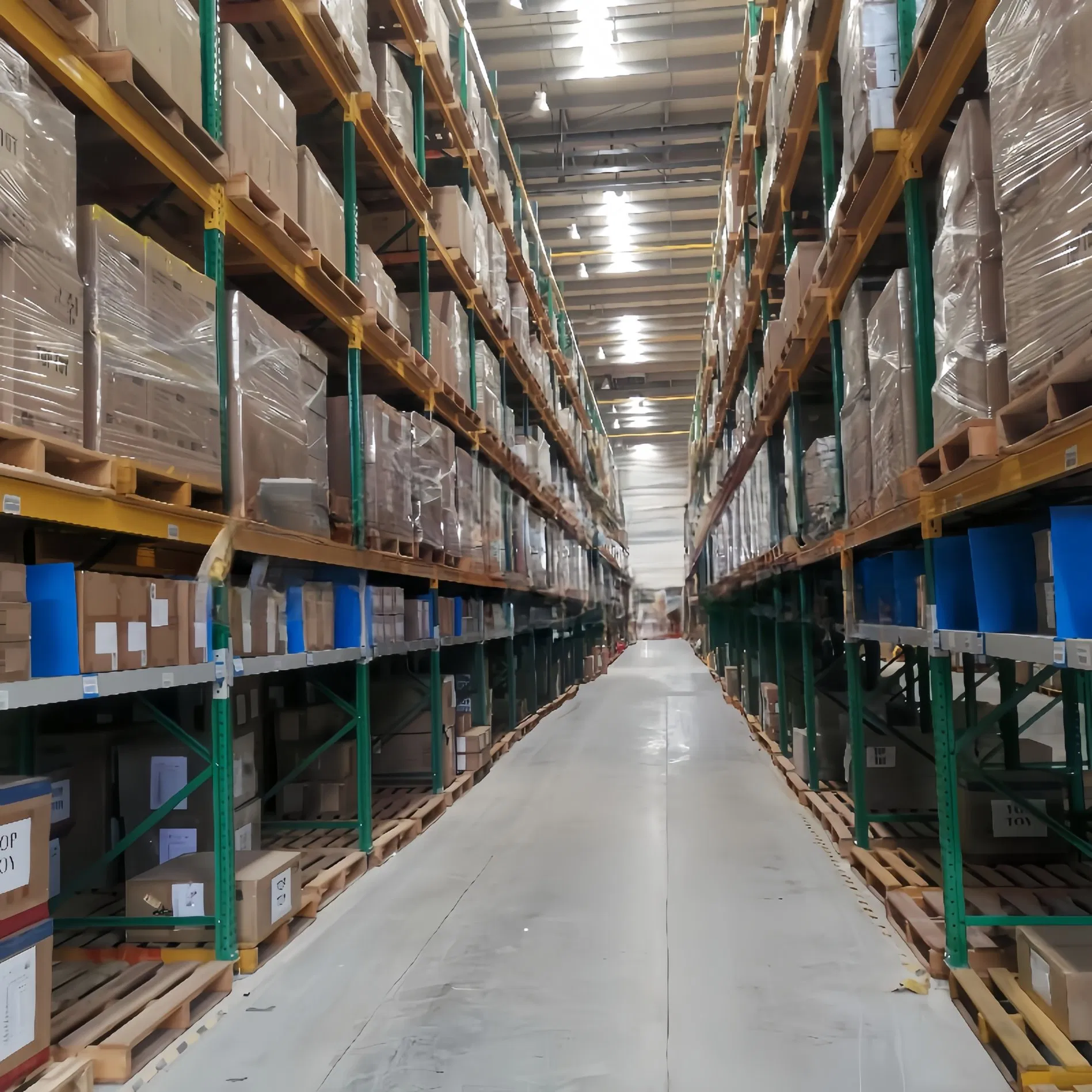 Heavy Duty Selective Stacking Galvanized Automated Warehouse Storage Steel Pallet Rack