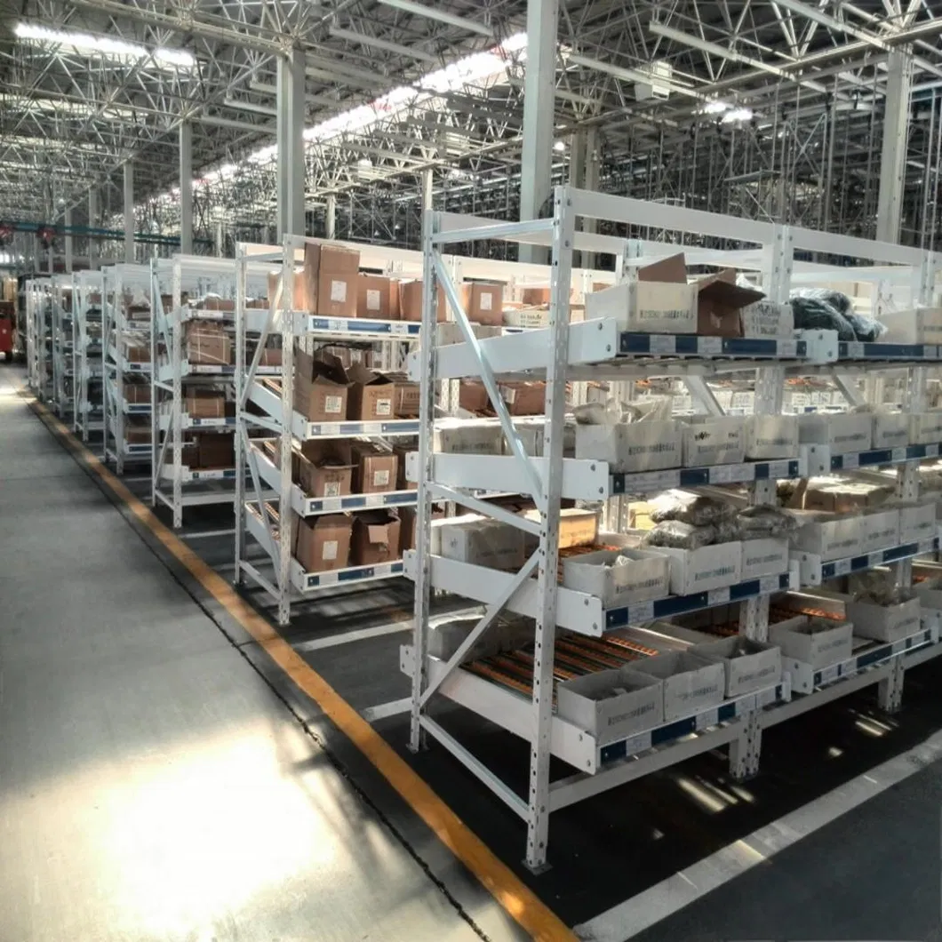 Favorable Price Steel Efficient Picking Gravity Flow Rack Made in China at Warehouse Rack Factory