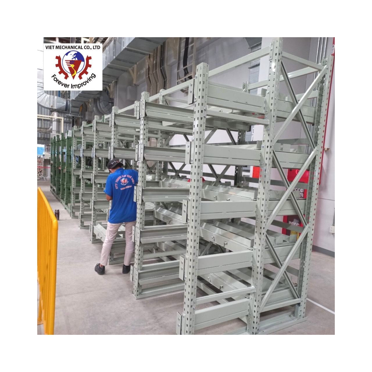 Direct Factory Sale Corrosion Protected Steel Push-Back Pallet Rack CE Certified 500kg-2000kg Capacity Industrial Mold Racking