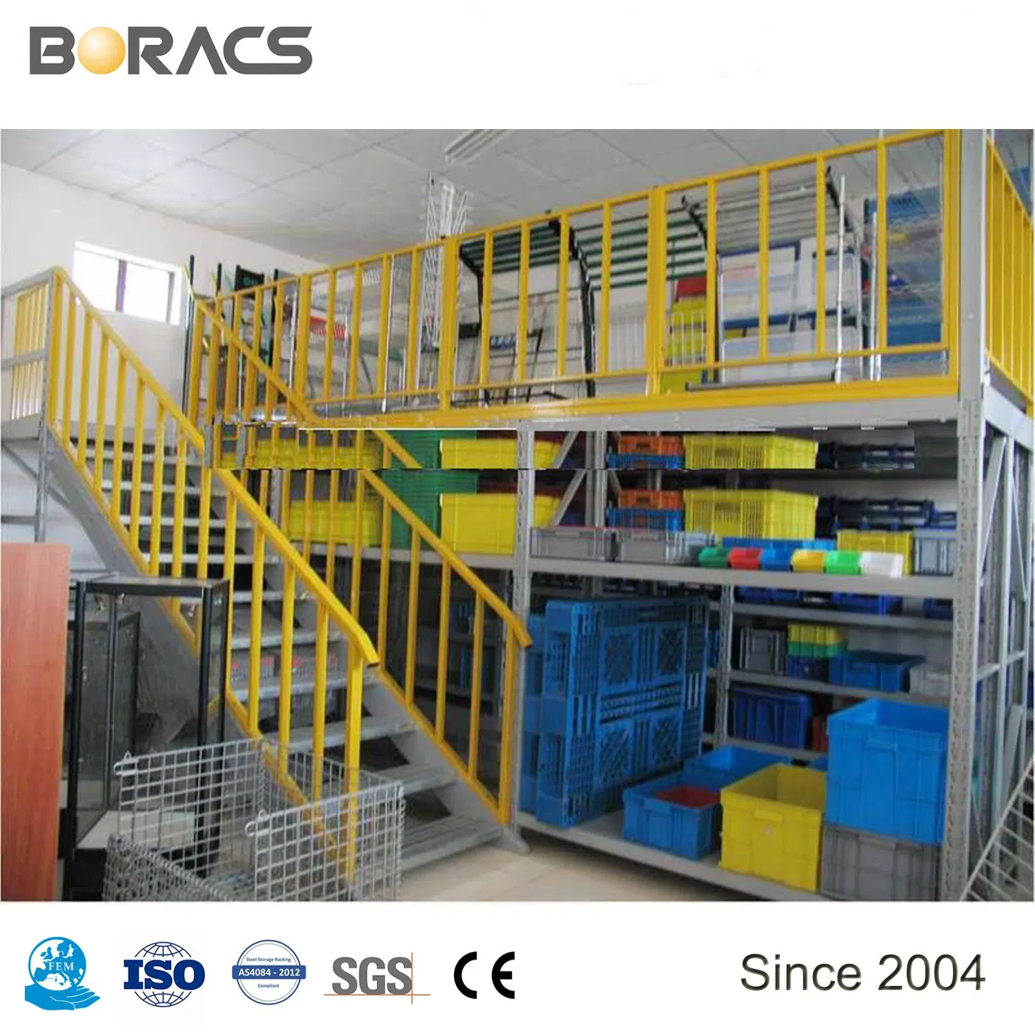 OEM Storage Warehouse Industrial Mezzanine Decking Racking Manufacturer Warehouse Multi-Level Flooring Mezzanine Rack