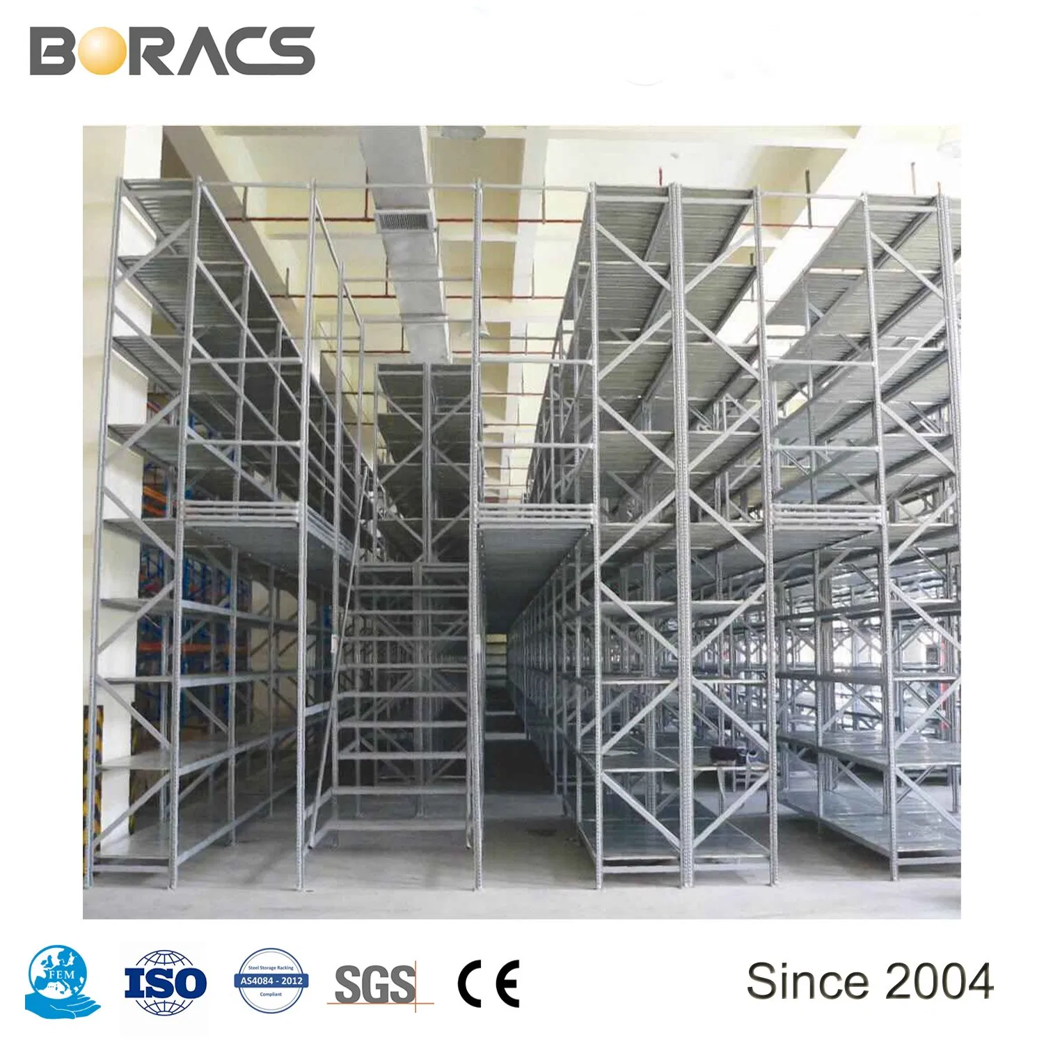 OEM Storage Warehouse Industrial Mezzanine Decking Racking Manufacturer Warehouse Multi-Level Flooring Mezzanine Rack