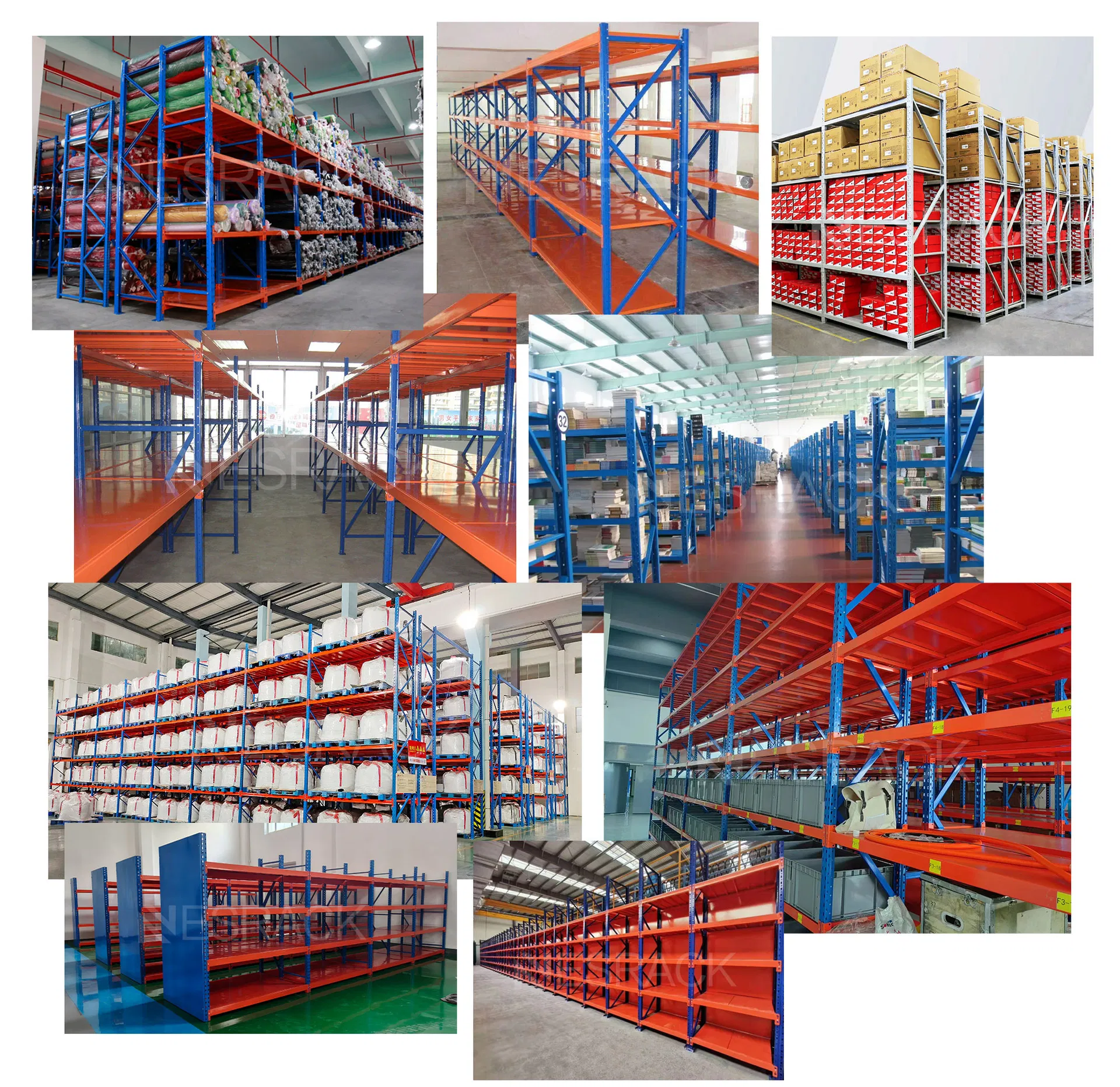 Industrial Warehouse Rack Storage Pallet Racking Light Metal Pallet Storage Shelving Warehouse Shelf Storage Racks for Garage Shop Storage