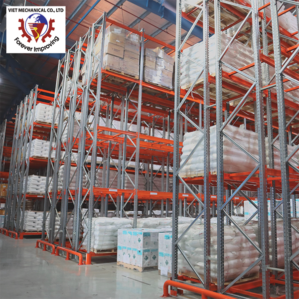 Heavy Duty Pallet Rack Teardrop Double Deep Warehouse Pallet Racking Storage System Made in Vietnam