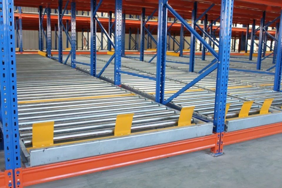 Gravity Flow Storage Rack for Heavy Duty Warehouse Efficiency