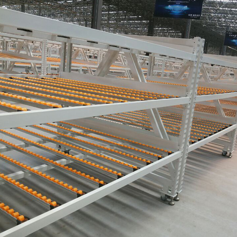 Heavy Duty High Density Steel Gravity Flow Rack for Industrial Warehouse Storage