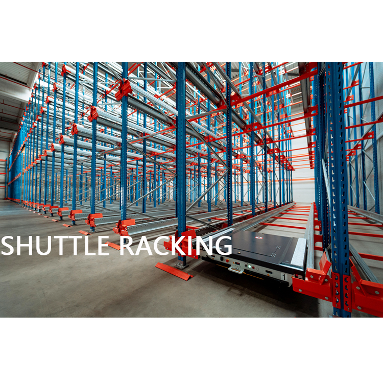 High-Density Ratio Shuttle Racks System Asrs 4 Way Shuttle Racking Radio Shuttle Pallet Rack