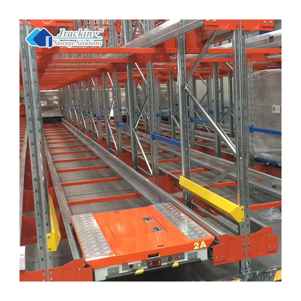 CE Certified High Density Warehouse Racks Double-Sided Type Pallet Two-way Radio Shuttle Rack System