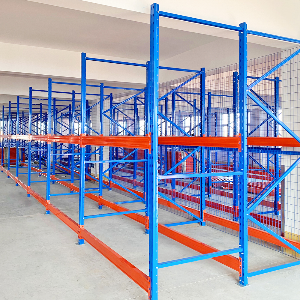 Heavy Duty VNA Pallet Rack Industrial Racking Multi-Level Adjustable Steel Corrosion Protection Powder Coated Supermarket Racks