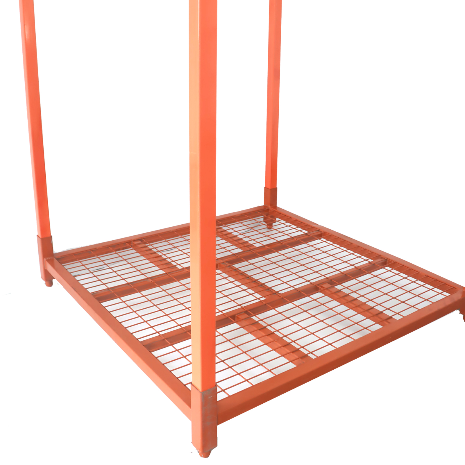 Heavy Duty Industrial Metal Stacking Racks with Corrosion Protection Steel Storage Solution for Optimizing Warehouse Space
