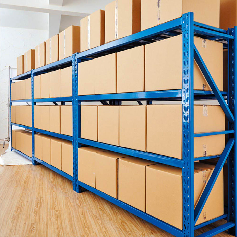 Medium Duty Adjustable Racking Bolted Shelving Wholesale 5 Layer 300-800kg Per Level Cold Rolled Steel For Workshop Storage