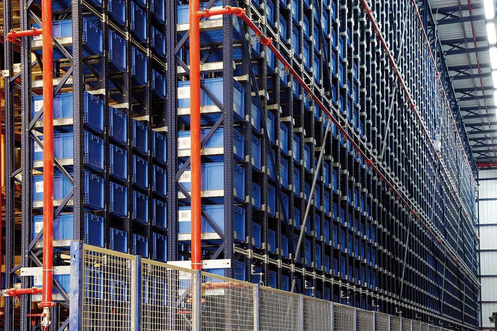 Pharmacy Miniload Asrs Electronic Miniload Automated Warehouse System Shelving Rack