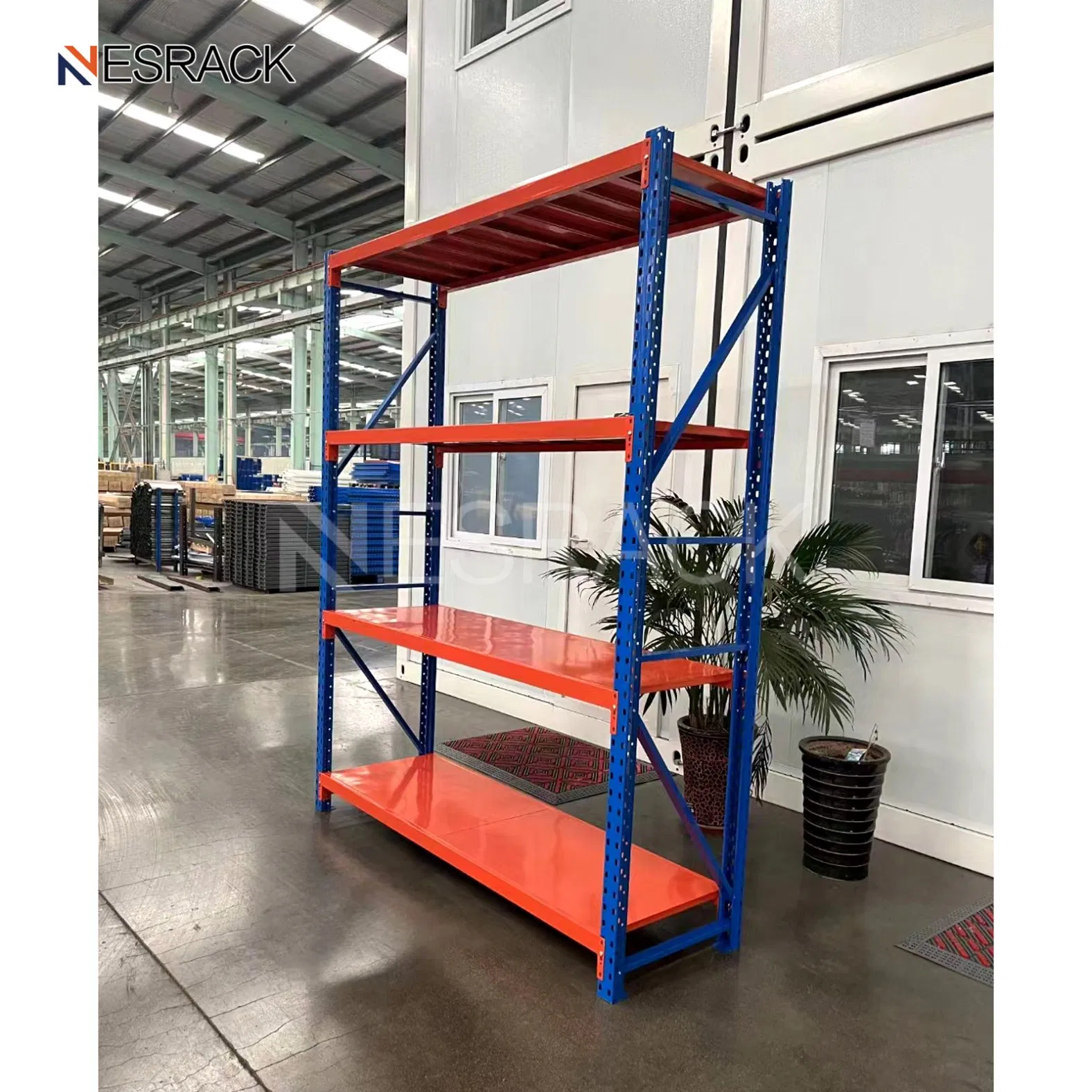 Industrial Warehouse Rack Storage Pallet Racking Light Metal Pallet Storage Shelving Warehouse Shelf Storage Racks for Garage Shop Storage