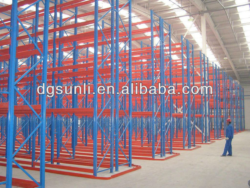 Factory Directly Steel Multi-Layer Narrow Aisle Heavy-Duty VNA Pallet Racking Shelves Warehousing Storage VAN Shelving System