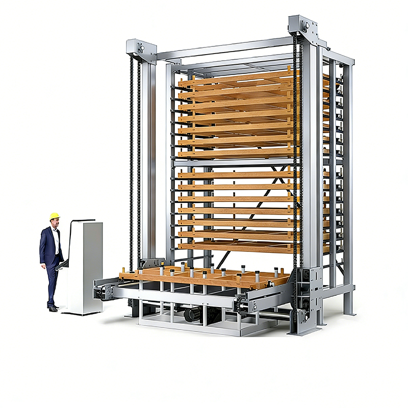 Industrial Storage Rack Intelligent Automated Vertical Sheet Metal Warehouse Storage Shelves