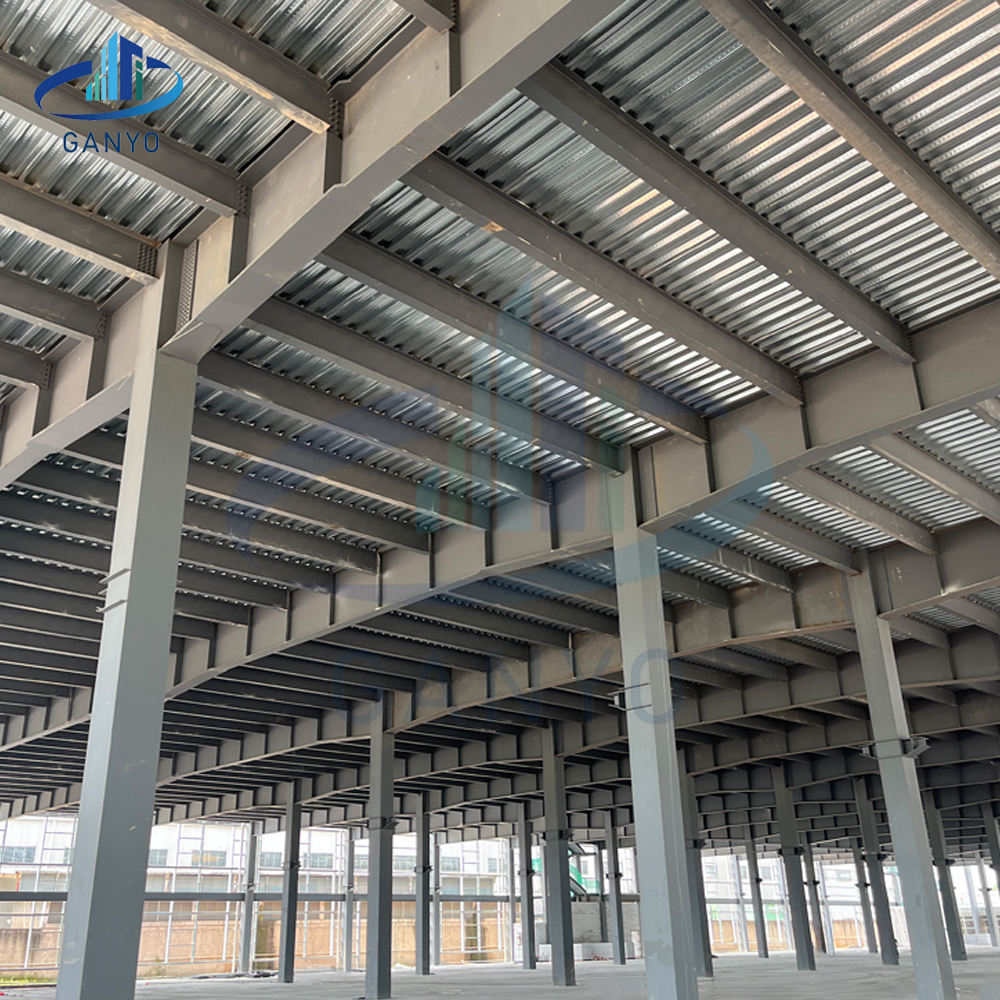 Customized Heavy Duty Prefabricated Steel Structure Mezzanine Floor For Warehouse Storage Platform, Workshop, Hangar Building