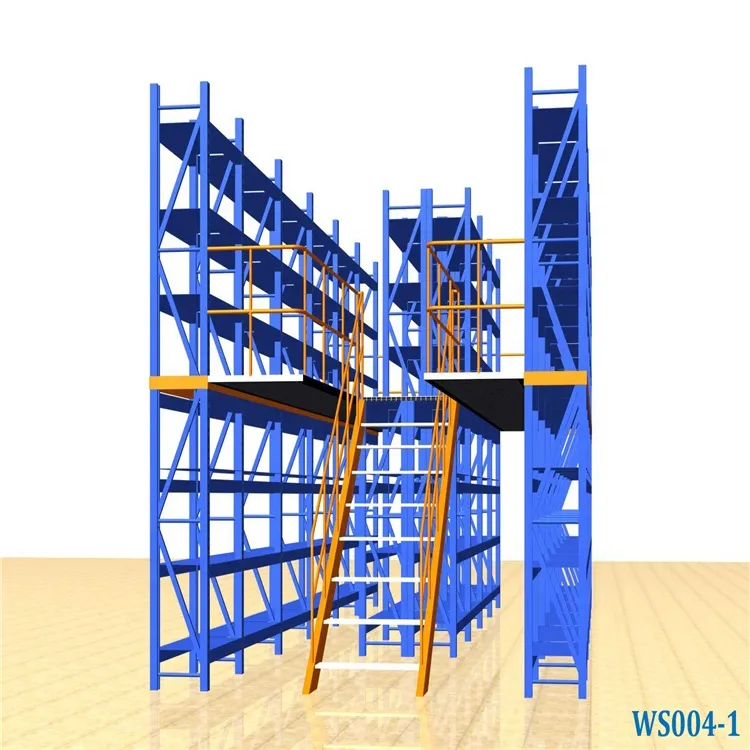 Durable Good Fuction Industrial Storage Rack Supported Q235 Steel Mezzanine Floor System for Warehouse Storage