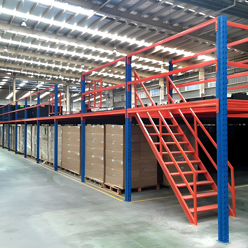 Heavy Duty Customizable Modular Steel Mezzanine Floor Rack for Industrial Warehouse Storage