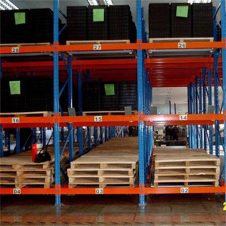 Heavy-Duty Dynamic FIFO Pallet Flow Racking 5 Steel Roller Corrosion Protected Powder Coated Warehouse Storage Stacking Racks