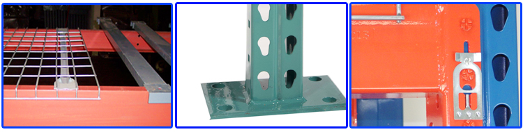 Long Span Adjustable Heavy Weight Warehouse Storage Pallet Shelves System Tear Drop Rack for Industrial