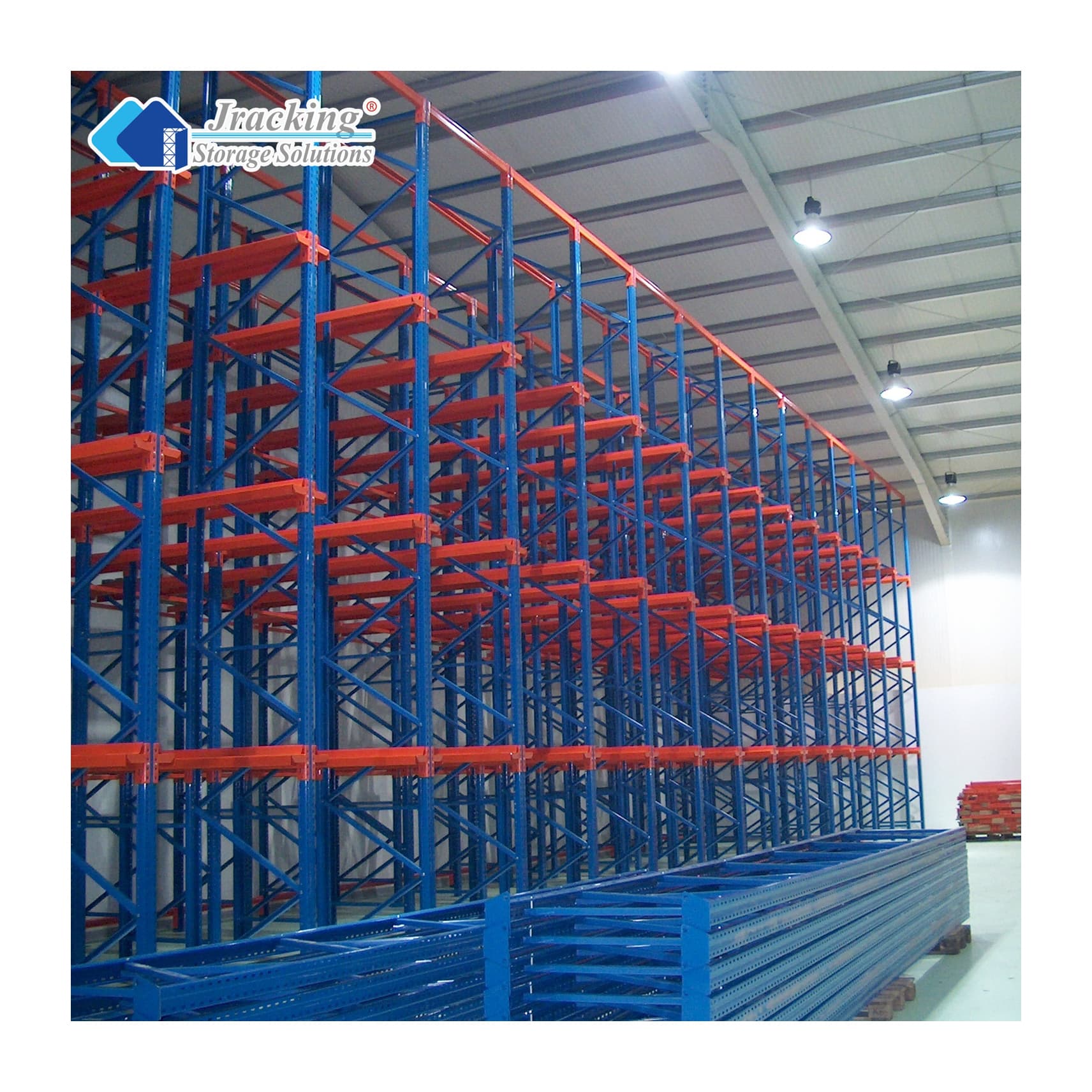 Heavy Duty High Density Storage Racking System FIFO Drive-in Pallet Rack