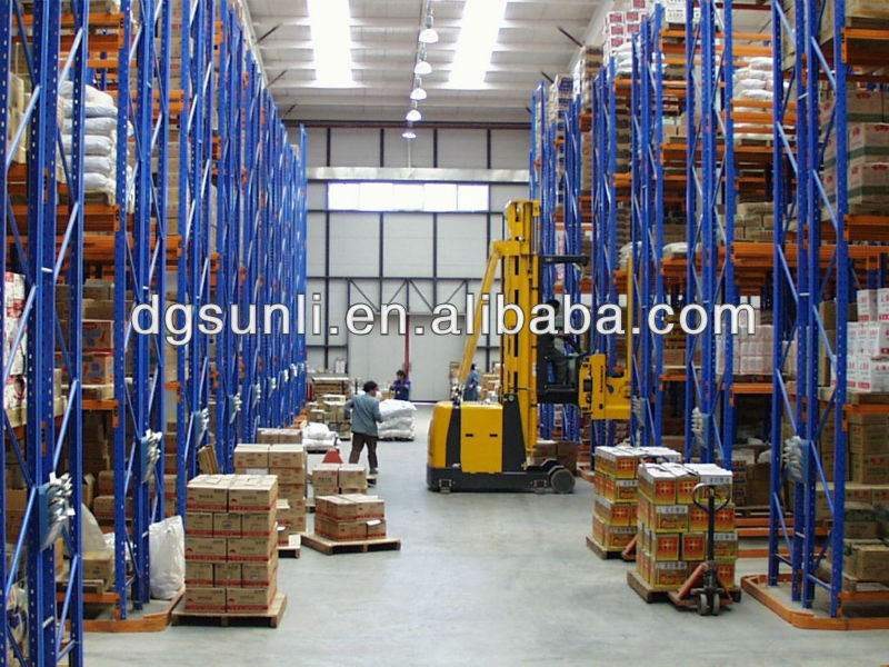 Factory Directly Steel Multi-Layer Narrow Aisle Heavy-Duty VNA Pallet Racking Shelves Warehousing Storage VAN Shelving System