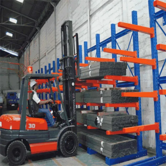Long Pipe and Lumber Storage Solution Heavy Duty Rack Cantilever Type