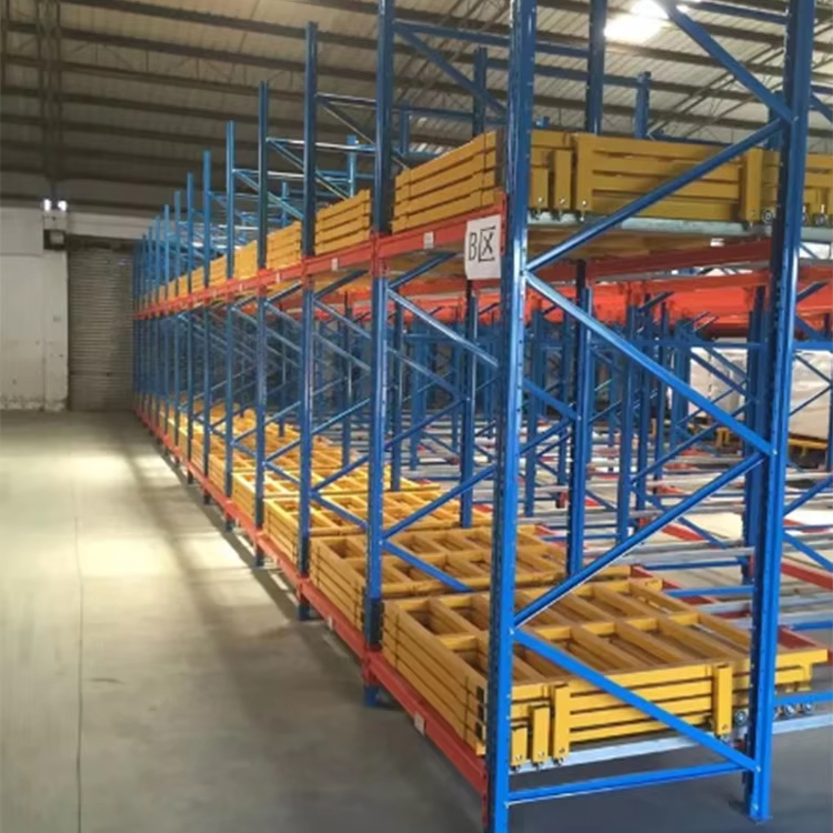 High Efficiency Push Back Rack Storage Racks Optimize Stacking Racks & Shelves for Warehouse Storage Pallet Racking Solutions