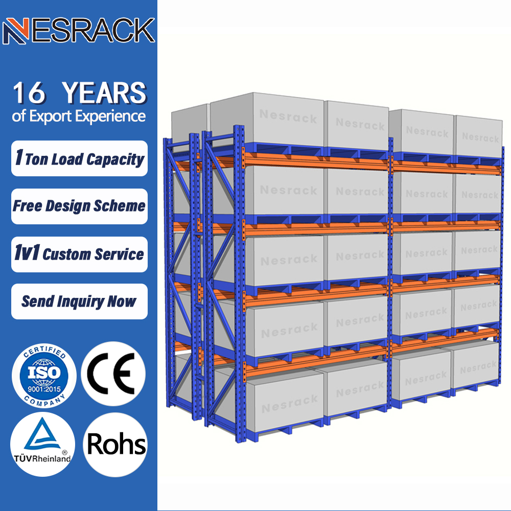 Heavy Duty 5 Layer Teardrop Pallet Rack Durable Warehouse Storage Rack Adjustable Pallet Shelves Racks ISO Standard CE Certified