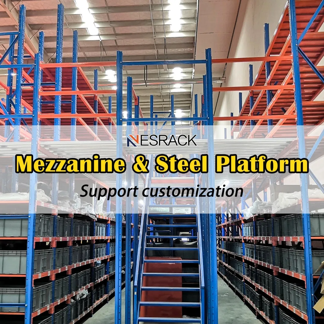 Office Second Floor System Racking Warehouse Platform Mezzanine Racking for Toy Manufacturing Logistics Centers